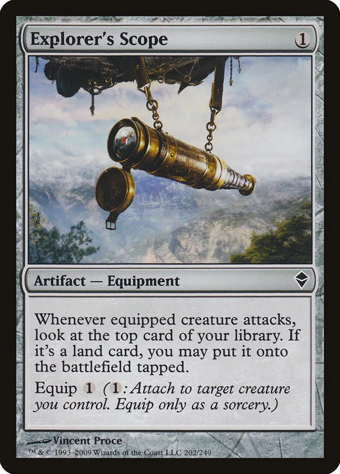 2009 Zendikar Explorer's Scope common #202 common card image
