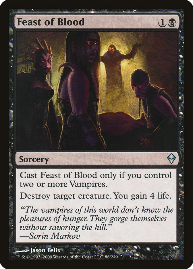 2009 Zendikar Feast of Blood uncommon #88 uncommon card image