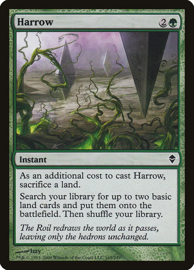 2009 Zendikar Harrow common #165 common card image