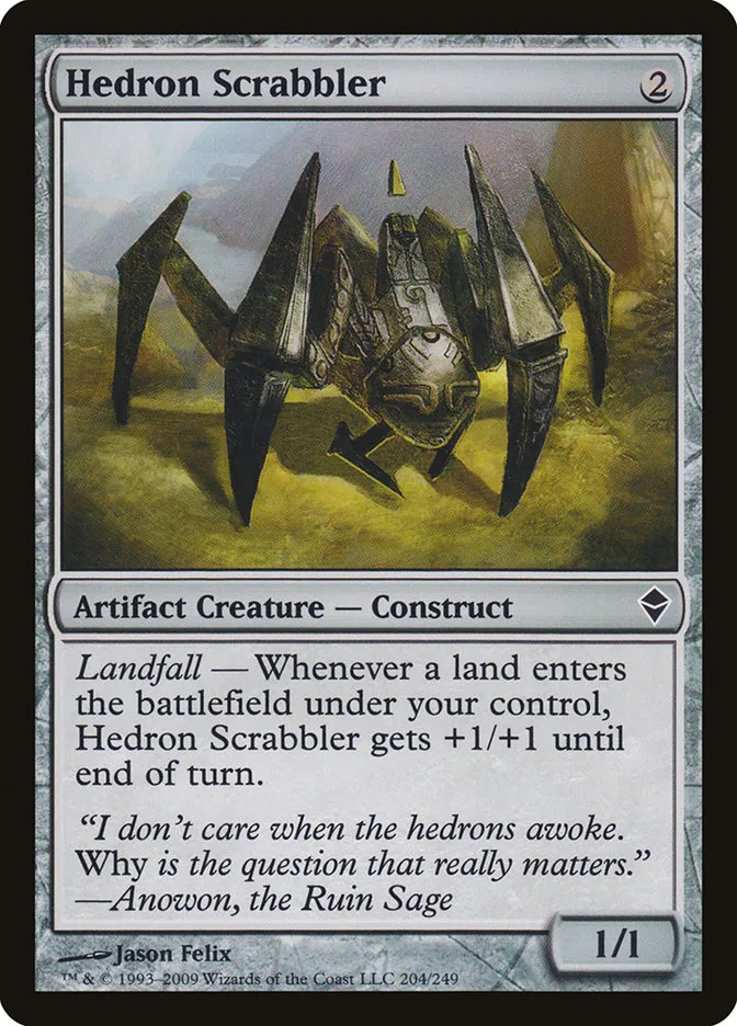 2009 Zendikar Hedron Scrabbler #204 common card image