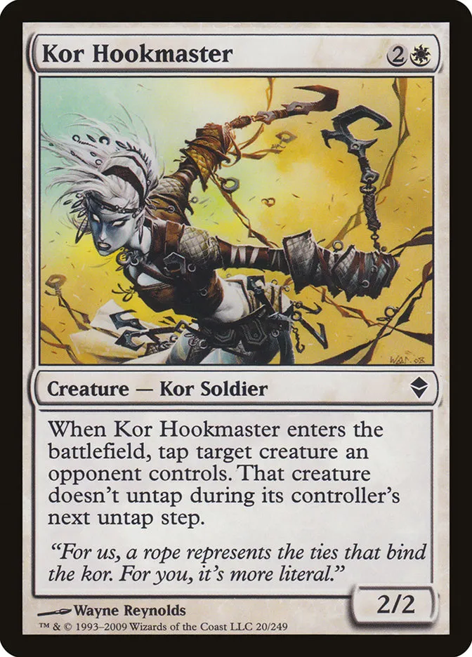 2009 Zendikar Kor Hookmaster common #20 common card image