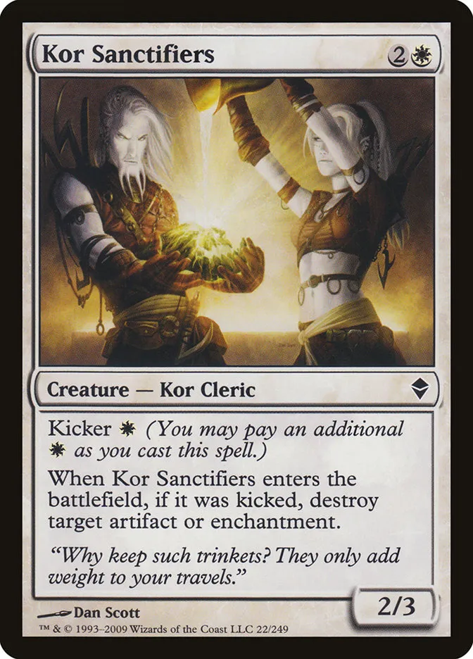 2009 Zendikar Kor Sanctifiers common #22 common card image