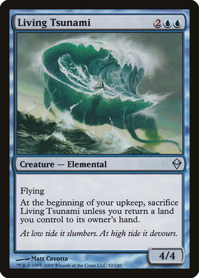 2009 Zendikar Living Tsunami uncommon #52 uncommon card image