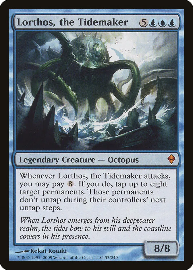 2009 Zendikar Lorthos, the Tidemaker mythic #53 mythic card image