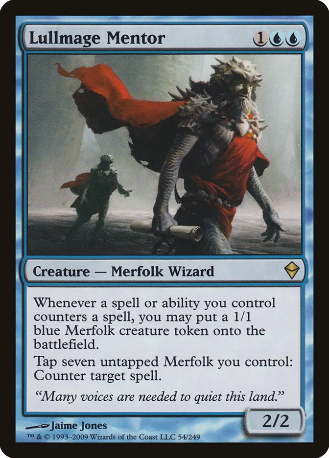 2009 Zendikar Lullmage Mentor rare #54 rare card image