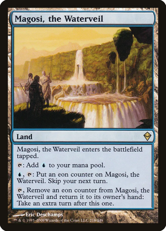 2009 Zendikar Magosi, the Waterveil rare #218 rare card image