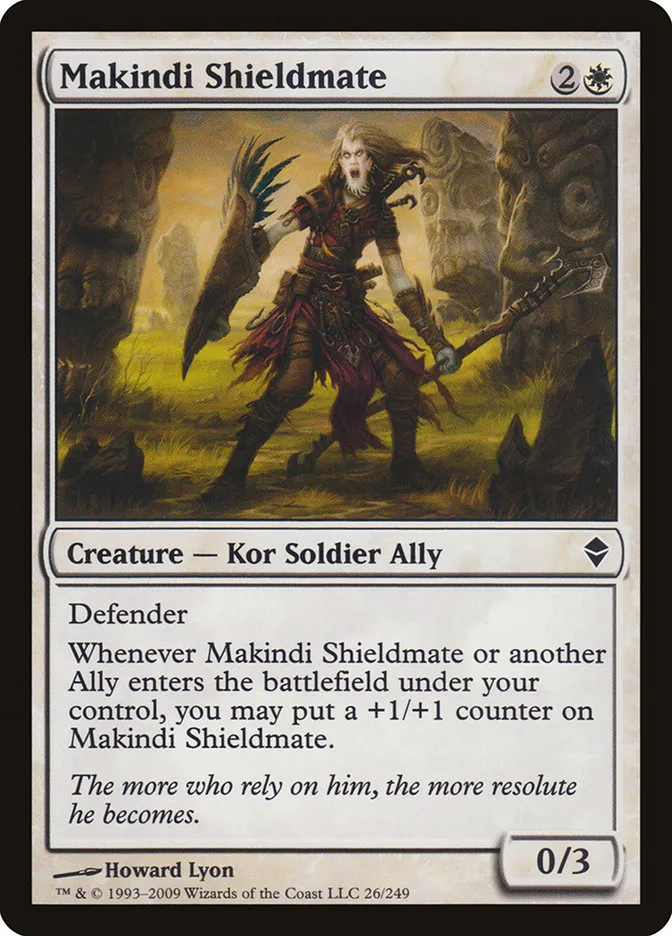 2009 Zendikar Makindi Shieldmate common #26 common card image