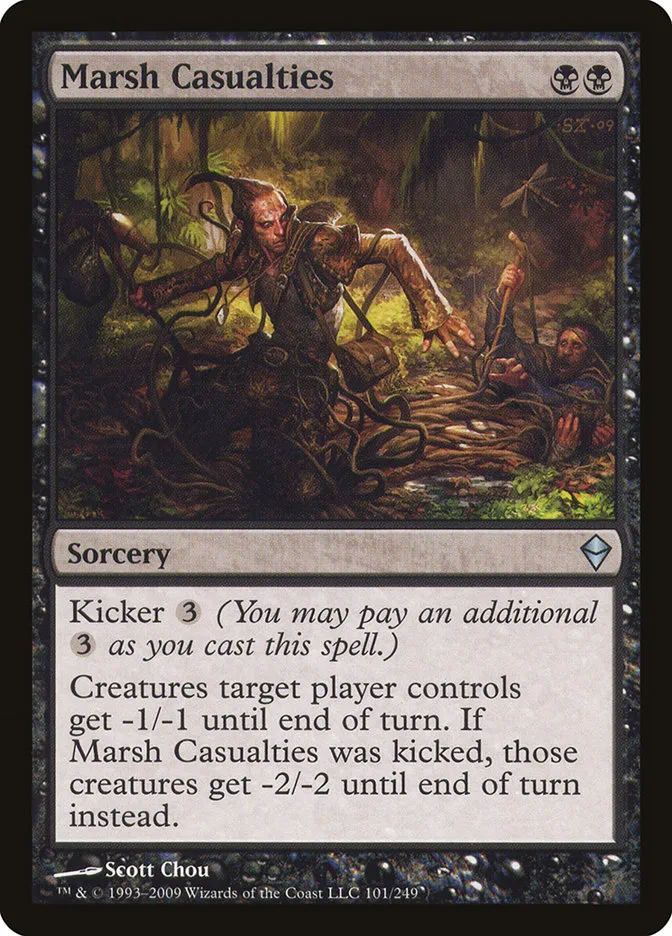 2009 Zendikar Marsh Casualties uncommon #101 uncommon card image