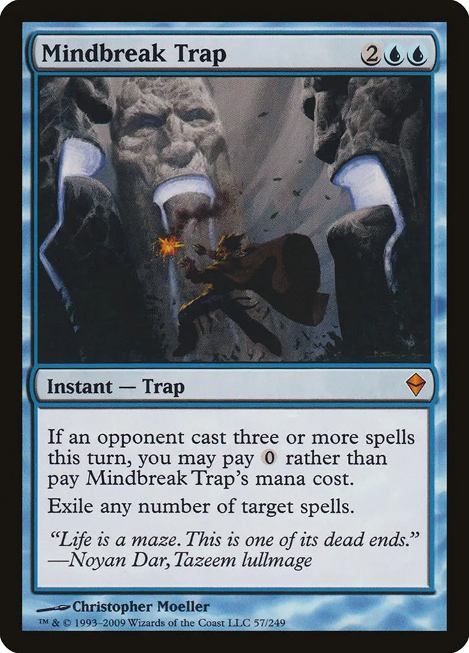2009 Zendikar Mindbreak Trap mythic #57 mythic card image