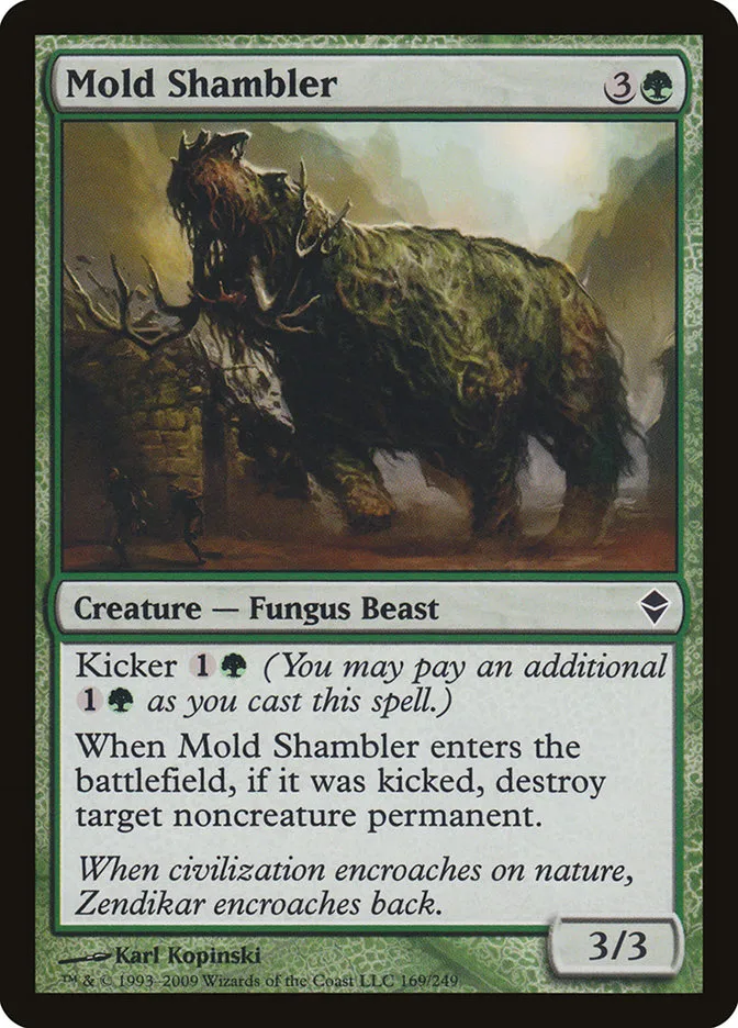 2009 Zendikar Mold Shambler #169 common card image