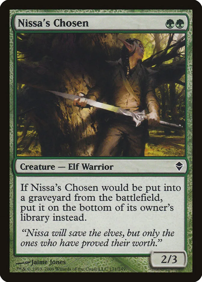 2009 Zendikar Nissa's Chosen #171 common card image
