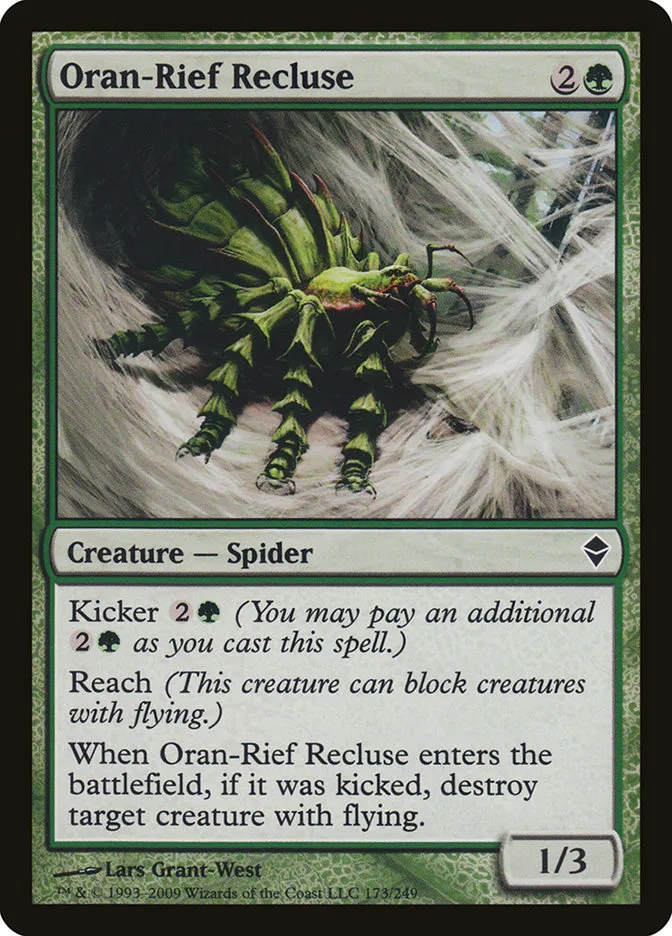 2009 Zendikar Oran-Rief Recluse #173 common card image
