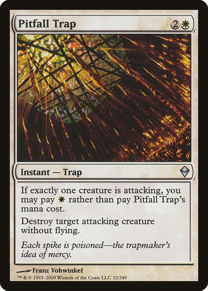 2009 Zendikar Pitfall Trap uncommon #32 uncommon card image