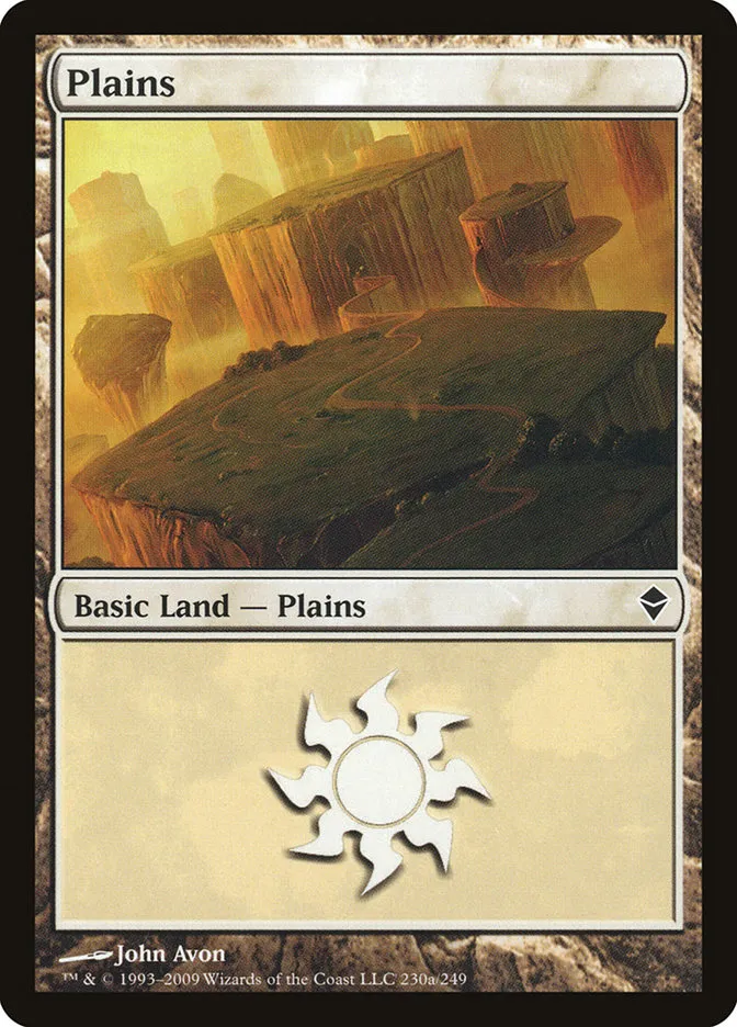 2009 Zendikar Plains common #230a common card image
