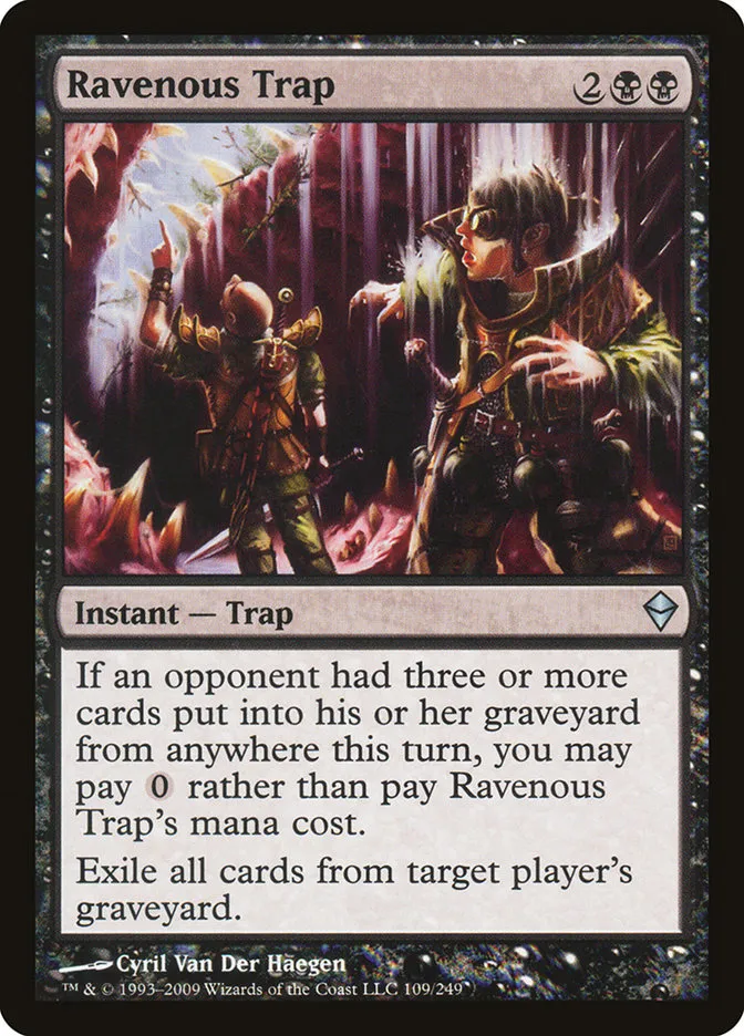 2009 Zendikar Ravenous Trap #109 uncommon card image