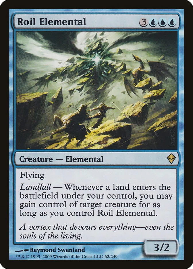 2009 Zendikar Roil Elemental rare #62 rare card image