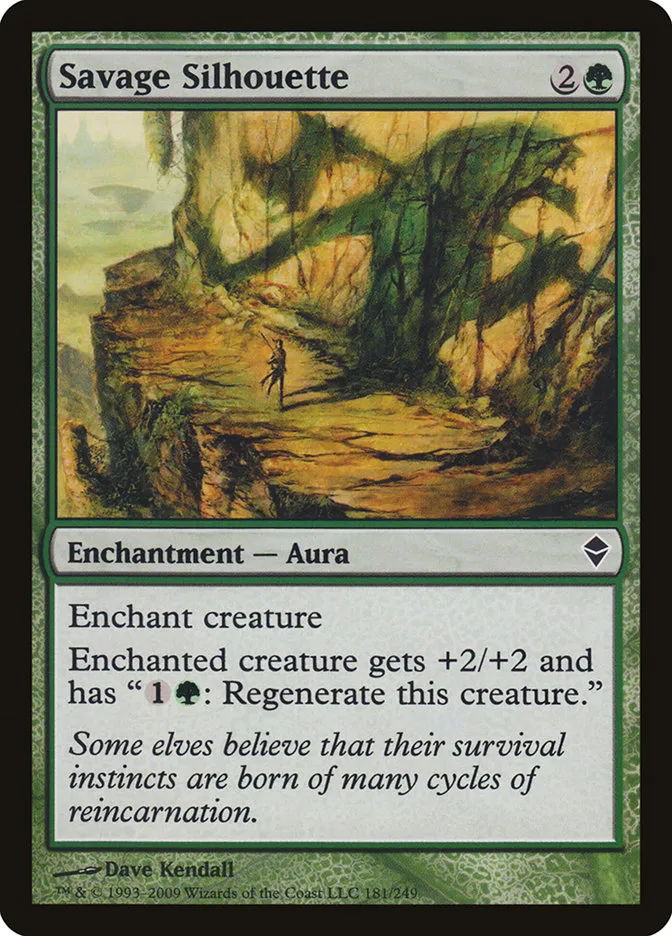 2009 Zendikar Savage Silhouette #181 common card image