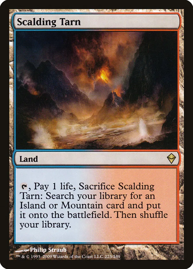 2009 Zendikar Scalding Tarn [Foil] rare #223 rare card image