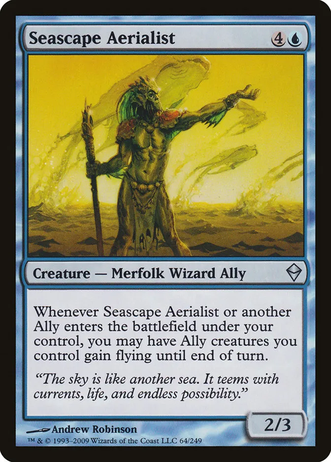 2009 Zendikar Seascape Aerialist uncommon #64 uncommon card image
