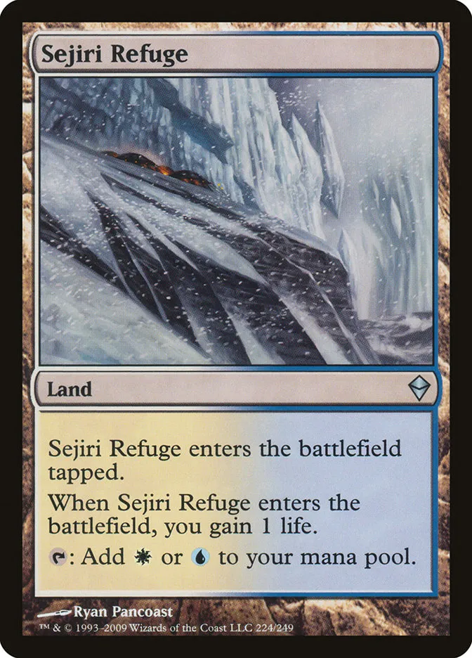 2009 Zendikar Sejiri Refuge #224 uncommon card image