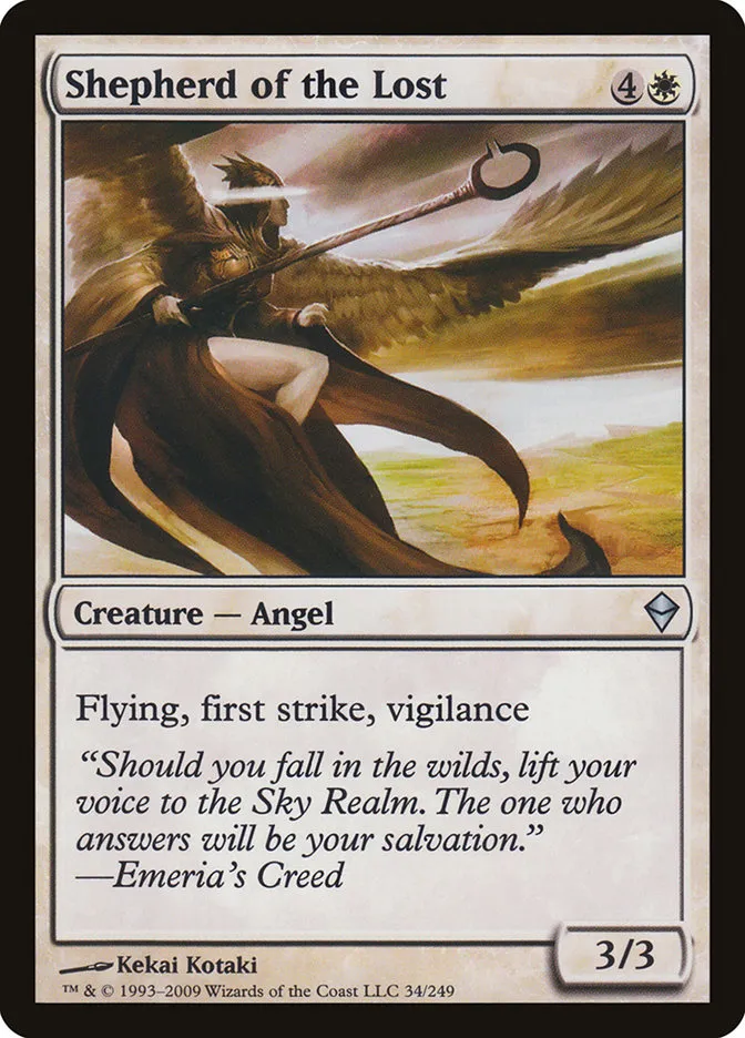 2009 Zendikar Shepherd of the Lost uncommon #34 uncommon card image