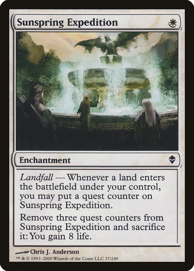 2009 Zendikar Sunspring Expedition common #37 common card image