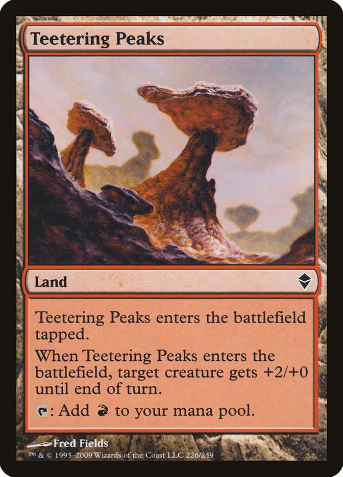 2009 Zendikar Teetering Peaks common #226 common card image