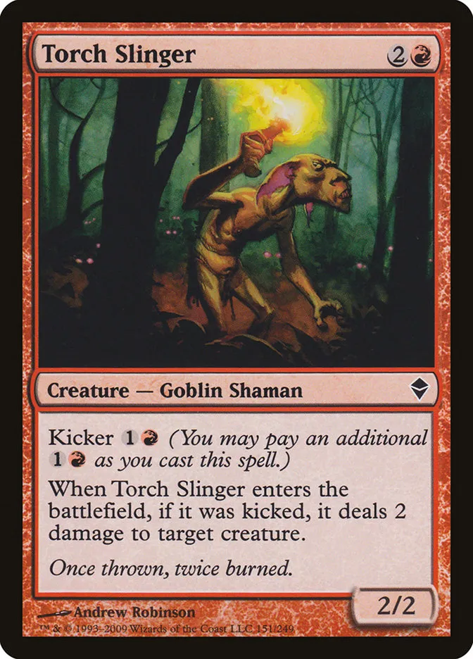 2009 Zendikar Torch Slinger common #151 common card image