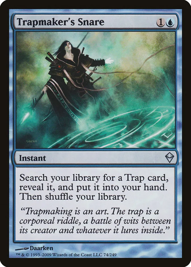 2009 Zendikar Trapmaker's Snare uncommon #74 uncommon card image