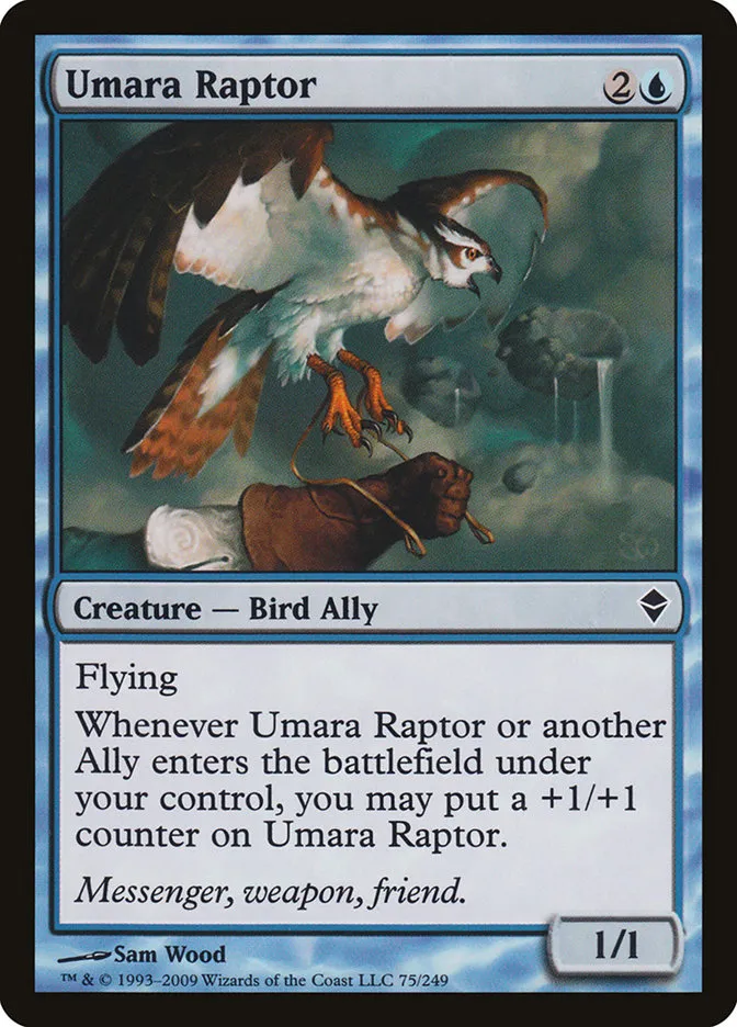 2009 Zendikar Umara Raptor common #75 common card image