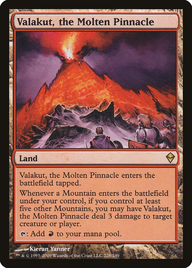 2009 Zendikar Valakut, the Molten Pinnacle rare #228 rare card image