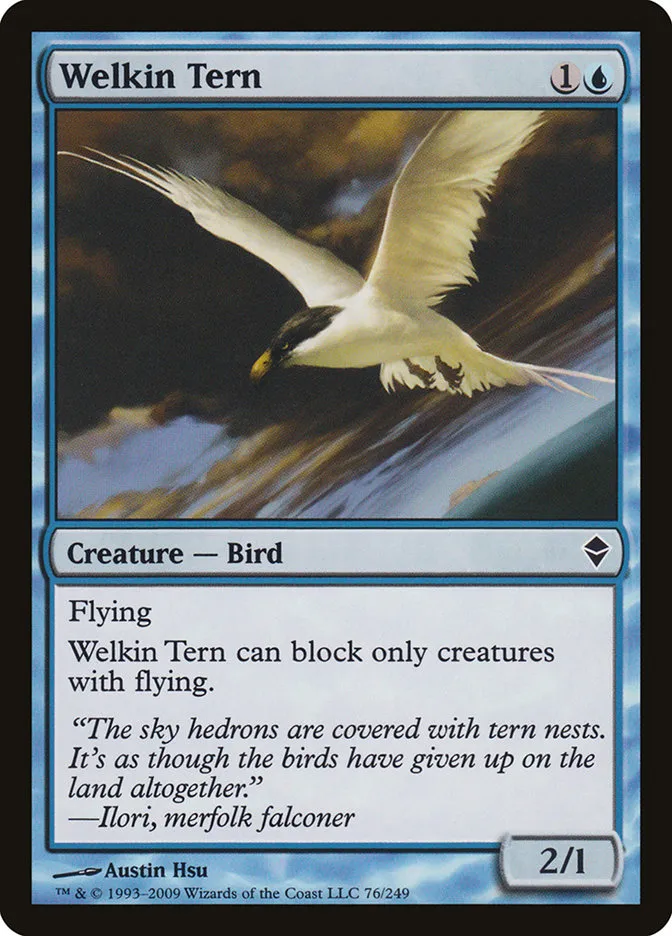 2009 Zendikar Welkin Tern common #76 common card image