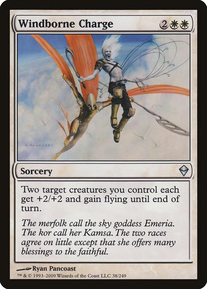 2009 Zendikar Windborne Charge uncommon #38 uncommon card image