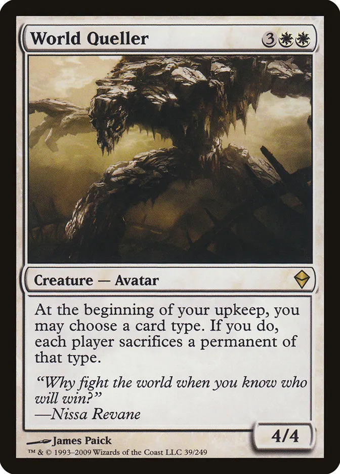 2009 Zendikar World Queller rare #39 rare card image