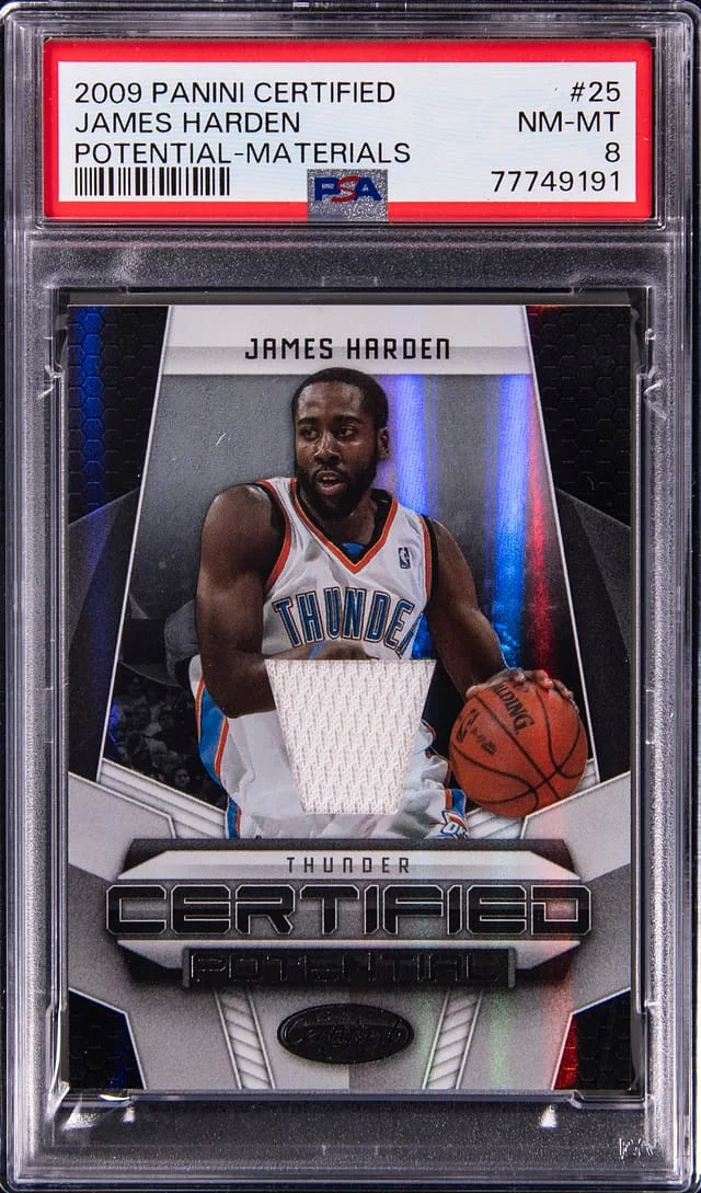 2009 Panini Certified James Harden Potential-Materials #25 card image