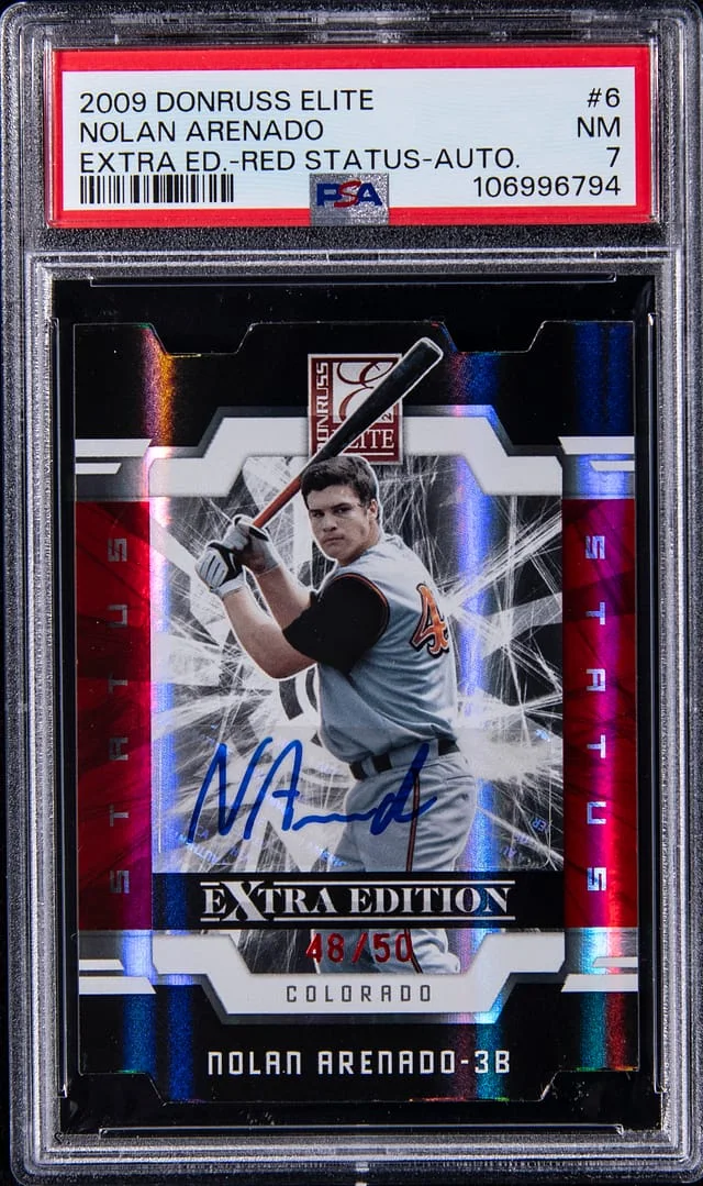 2009 Panini Donruss Elite Extra Edition Nolan Arenado Red Status Autograph #6 card image