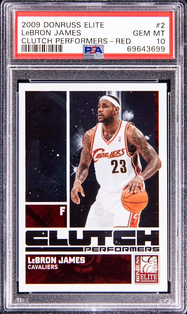 2009 Panini Donruss LeBron James Elite Clutch Performers Red #2 card image