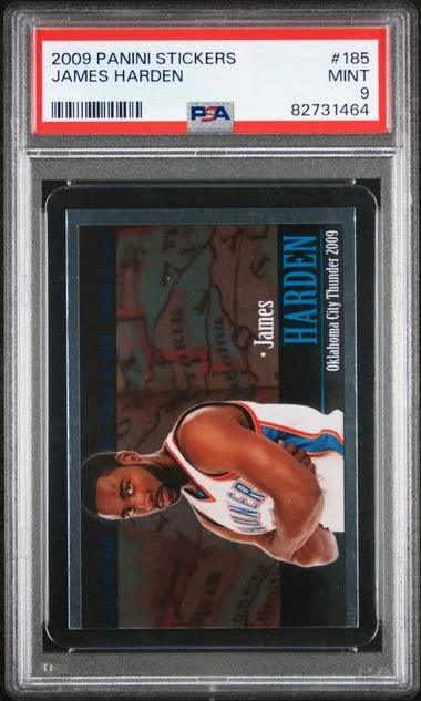 2009 Panini James Harden Stickers #185 card image