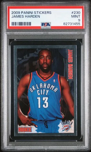 2009 Panini James Harden Stickers #230 card image
