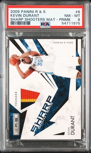 2009 Panini Kevin Durant Rookies & Stars Sharp Shooters Materials #6 card image