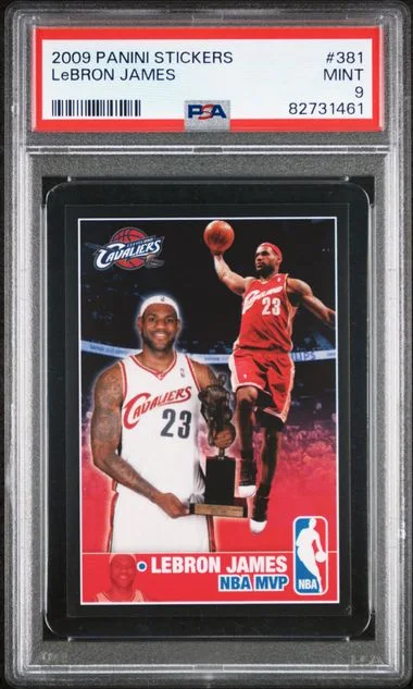 2009 Panini LeBron James Stickers #381 card image