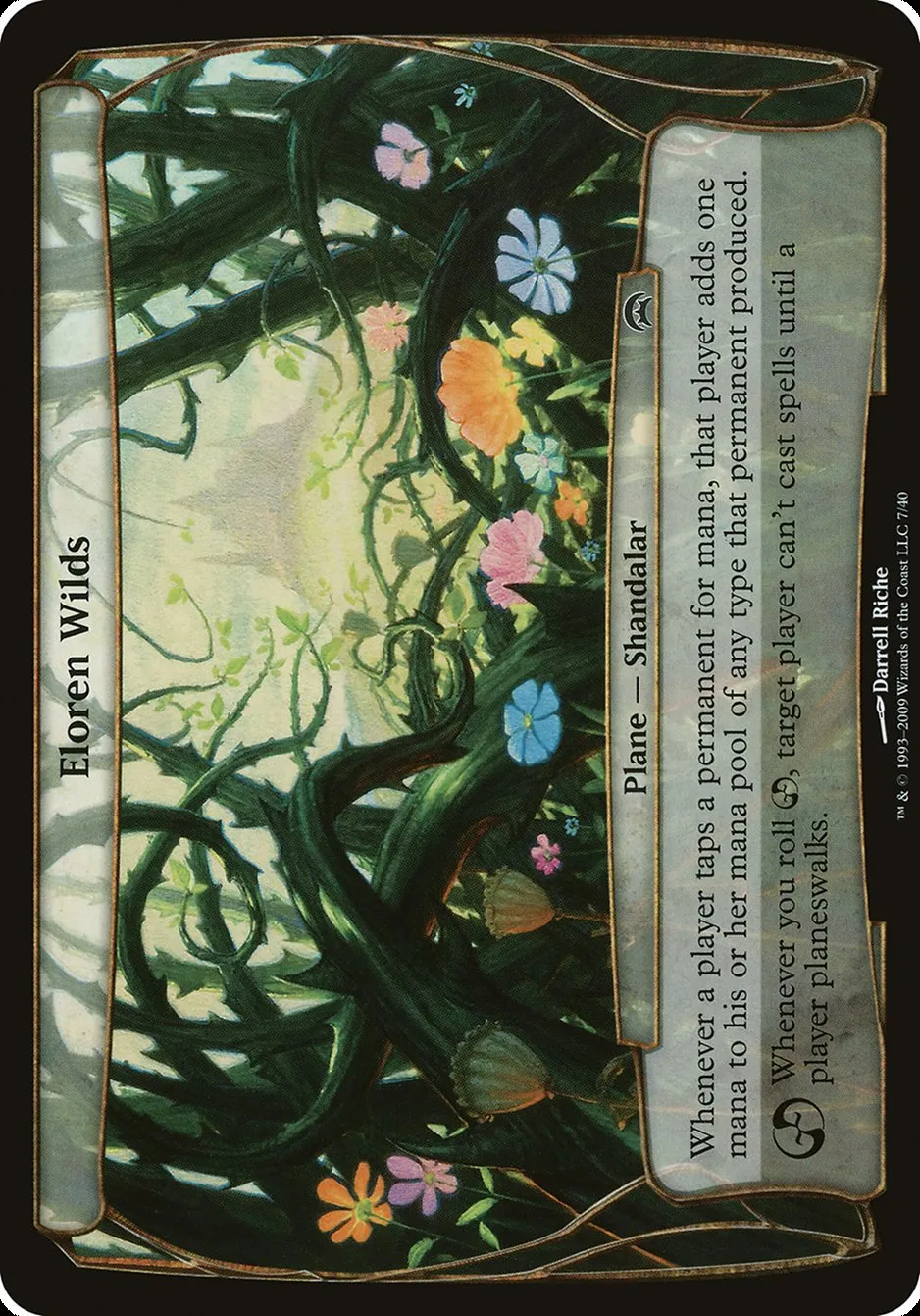 2009 Planechase Planes Eloren Wilds common #7 unlisted card image