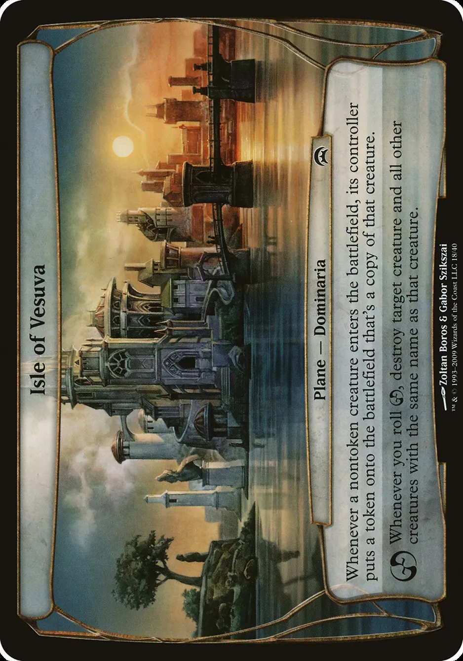 2009 Planechase Planes Isle of Vesuva common #18 unlisted card image
