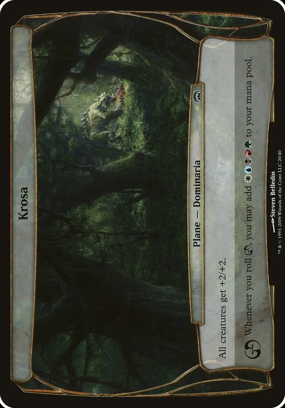 2009 Planechase Planes Krosa common #20 unlisted card image