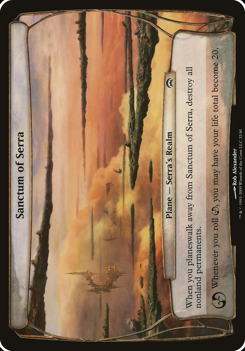 2009 Planechase Planes Sanctum of Serra common #32 unlisted card image