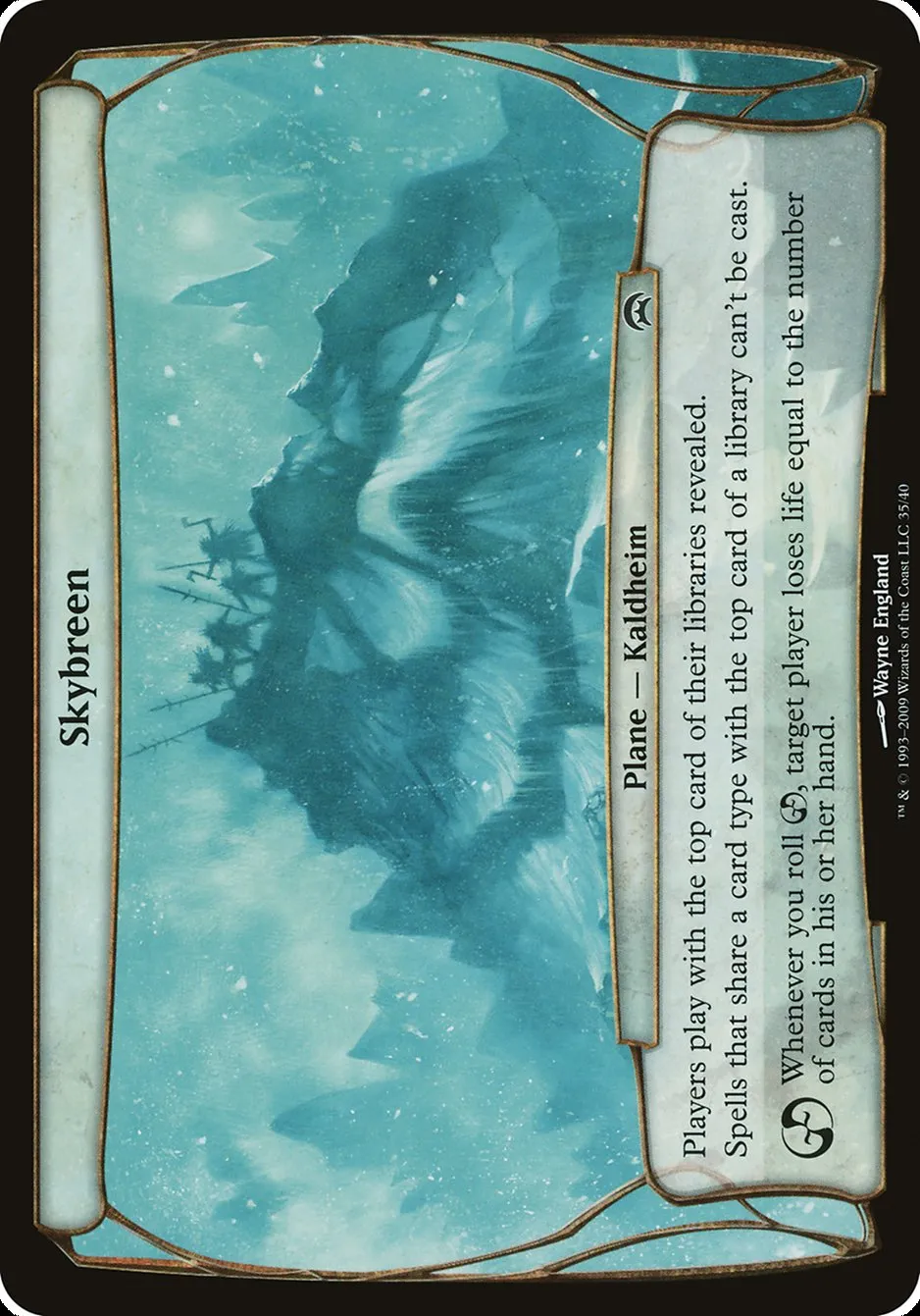 2009 Planechase Planes Skybreen common #35 unlisted card image