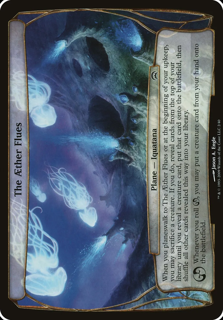2009 Planechase Planes The Aether Flues common #2 unlisted card image