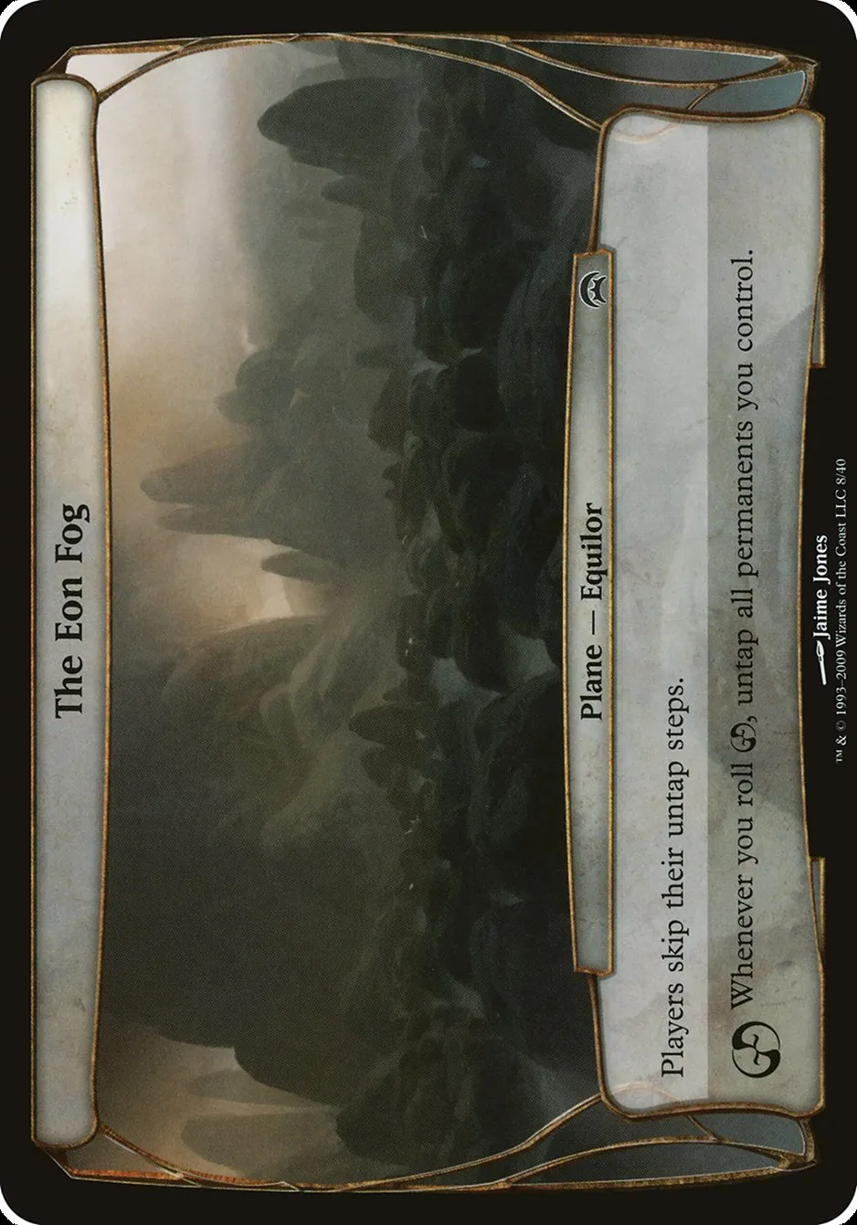 2009 Planechase Planes The Eon Fog common #8 unlisted card image