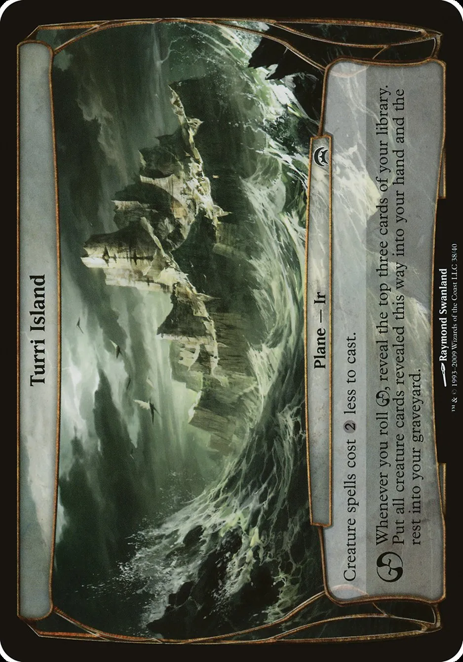 2009 Planechase Planes Turri Island common #38 unlisted card image