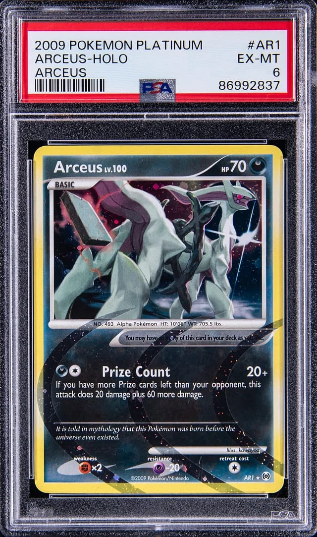 2009 Platinum Areceus Arceus Holo #AR1 card image